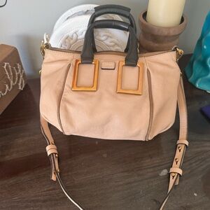 Vintage Chloe Ethel Tan Small Leather Handbag / Crossbody
